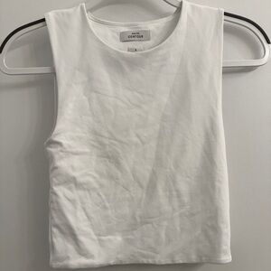 NWOT Babaton contour muscle tank white small